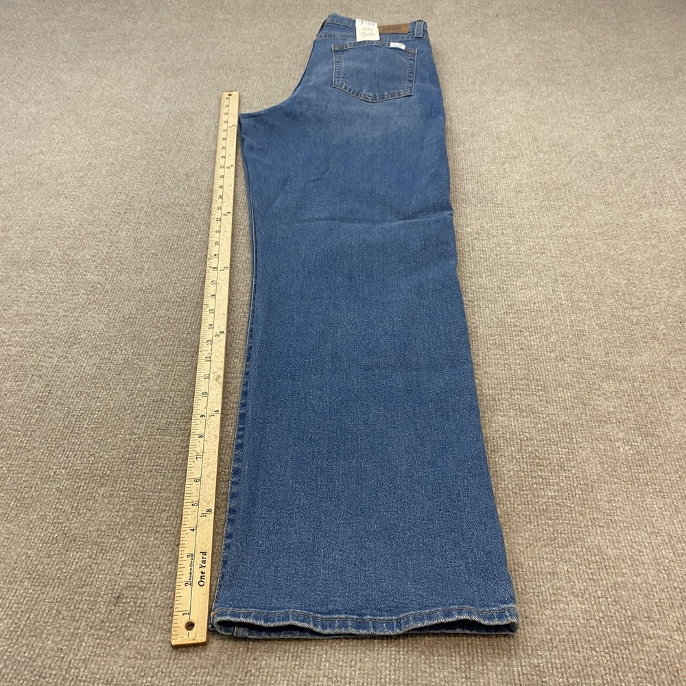 Signature by Levi Strauss Womens High-Rise Wide Leg Jeans in Blue Denim - Picture 11 of 15